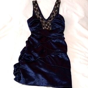 Elegant Navy Blue Dress